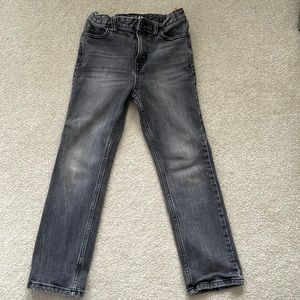 Boys gray washed jeans.